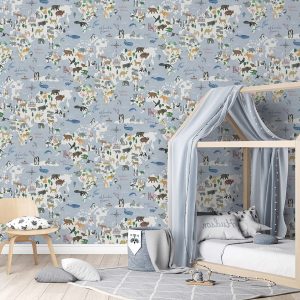 Animal Maps Blue