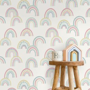 Boho Rainbow Pink Duck Egg