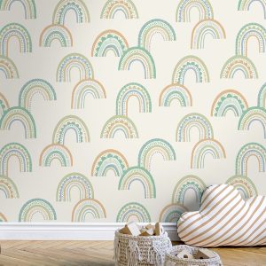 Boho Rainbow Green Teal