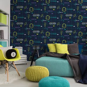 Gamer Navy Neon Yellow