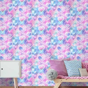 Neon Hearts Pink/Blue